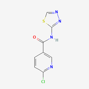 6-chloro-N-(1,3,4-thiadiazol-2-yl)pyridine-3-carboxamide