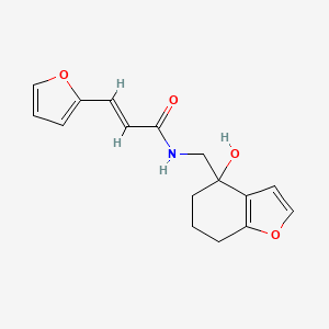 (E)-3-(furan-2-yl)-N-((4-hydroxy-4,5,6,7-tetrahydrobenzofuran-4-yl)methyl)acrylamide