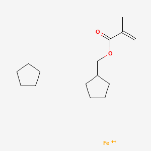 Cyclopentane;cyclopentylmethyl 2-methylprop-2-enoate;iron(2+)