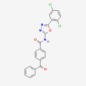 4-benzoyl-N-[5-(2,5-dichlorophenyl)-1,3,4-oxadiazol-2-yl]benzamide