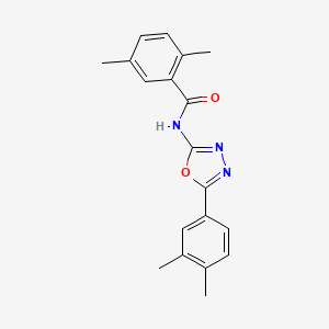 N-[5-(3,4-dimethylphenyl)-1,3,4-oxadiazol-2-yl]-2,5-dimethylbenzamide