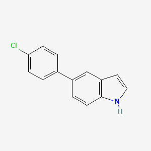 molecular formula C14H10ClN B3014066 5-(4-氯苯基)-1H-吲哚 CAS No. 163105-64-4