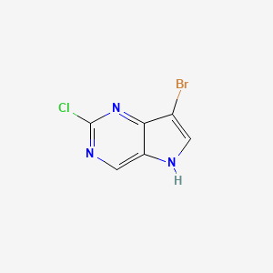 7-Bromo-2-chloro-5H-pyrrolo[3,2-d]pyrimidine