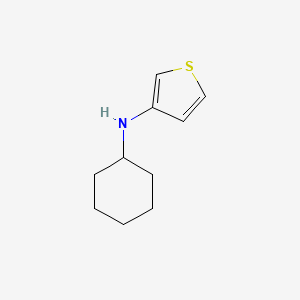molecular formula C10H15NS B3014069 N-cyclohexylthiophen-3-amine CAS No. 1466890-46-9
