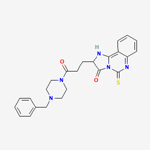 2-[3-(4-benzylpiperazin-1-yl)-3-oxopropyl]-5-thioxo-5,6-dihydroimidazo[1,2-c]quinazolin-3(2H)-one
