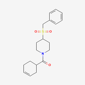 (4-(Benzylsulfonyl)piperidin-1-yl)(cyclohex-3-en-1-yl)methanone
