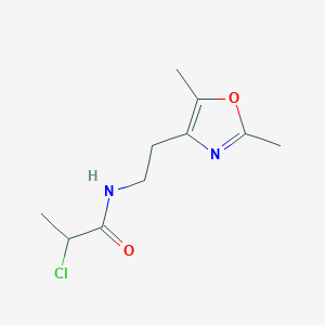 2-Chloro-N-[2-(2,5-dimethyl-1,3-oxazol-4-yl)ethyl]propanamide