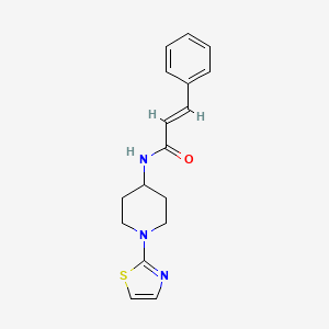 molecular formula C17H19N3OS B3014086 N-(1-(thiazol-2-yl)piperidin-4-yl)cinnamamide CAS No. 1798411-96-7