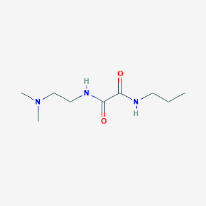 molecular formula C9H19N3O2 B3014089 N1-(2-(二甲氨基)乙基)-N2-丙氧草酰胺 CAS No. 1206991-97-0