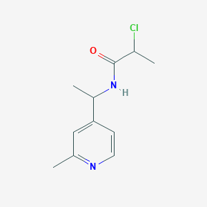 2-Chloro-N-[1-(2-methylpyridin-4-yl)ethyl]propanamide