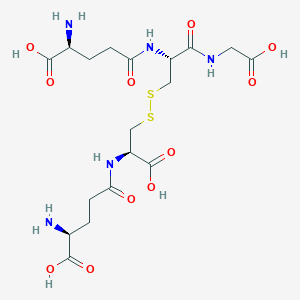 B030141 (2S)-2-amino-5-[[(2R)-3-[[(2R)-2-[[(4S)-4-amino-4-carboxybutanoyl]amino]-2-carboxyethyl]disulfanyl]-1-(carboxymethylamino)-1-oxopropan-2-yl]amino]-5-oxopentanoic acid CAS No. 90663-73-3
