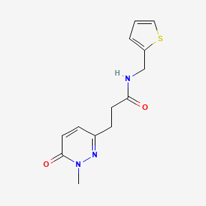 3-(1-methyl-6-oxo-1,6-dihydropyridazin-3-yl)-N-(thiophen-2-ylmethyl)propanamide