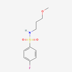 molecular formula C10H14FNO3S B3014115 4-氟-N-(3-甲氧基丙基)苯磺酰胺 CAS No. 349397-51-9