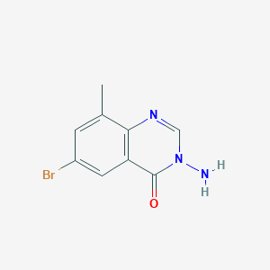 molecular formula C9H8BrN3O B3014116 3-氨基-6-溴-8-甲基-4(3H)-喹唑啉酮 CAS No. 1092345-74-8