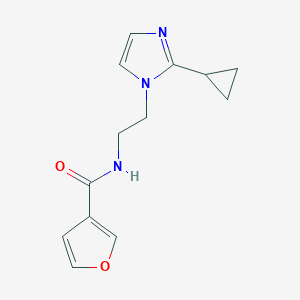 N-(2-(2-cyclopropyl-1H-imidazol-1-yl)ethyl)furan-3-carboxamide