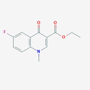 molecular formula C13H12FNO3 B3014120 6-氟-1-甲基-4-氧代-1,4-二氢喹啉-3-羧酸乙酯 CAS No. 103914-78-9