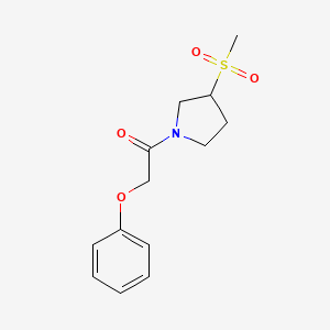 1-(3-(Methylsulfonyl)pyrrolidin-1-yl)-2-phenoxyethanone