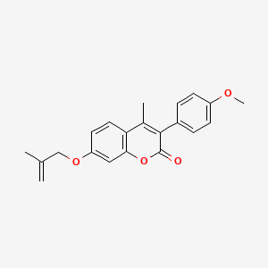 3-(4-methoxyphenyl)-4-methyl-7-((2-methylallyl)oxy)-2H-chromen-2-one