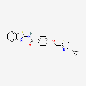 N-(benzo[d]thiazol-2-yl)-4-((4-cyclopropylthiazol-2-yl)methoxy)benzamide