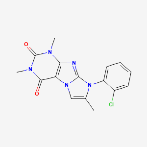 6-(2-Chlorophenyl)-2,4,7-trimethylpurino[7,8-a]imidazole-1,3-dione