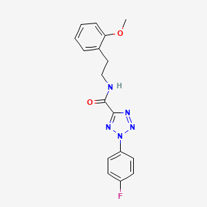 2-(4-fluorophenyl)-N-(2-methoxyphenethyl)-2H-tetrazole-5-carboxamide