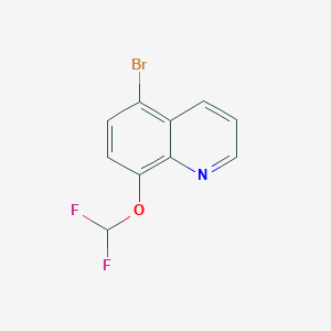 molecular formula C10H6BrF2NO B3014149 5-溴-8-(二氟甲氧基)喹啉 CAS No. 199872-10-1