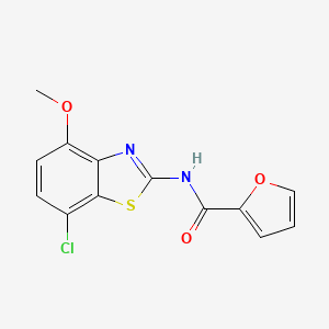 N-(7-chloro-4-methoxybenzo[d]thiazol-2-yl)furan-2-carboxamide