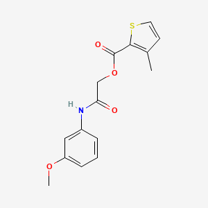 2-((3-Methoxyphenyl)amino)-2-oxoethyl 3-methylthiophene-2-carboxylate