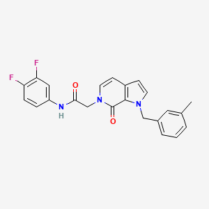 molecular formula C23H19F2N3O2 B3014183 N-(3,4-二氟苯基)-2-(1-(3-甲基苄基)-7-氧代-1H-吡咯并[2,3-c]吡啶-6(7H)-基)乙酰胺 CAS No. 1286709-65-6
