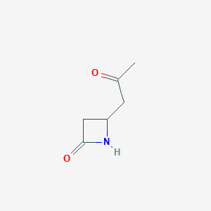 B3014191 4-(2-Oxopropyl)azetidin-2-one CAS No. 68485-90-5