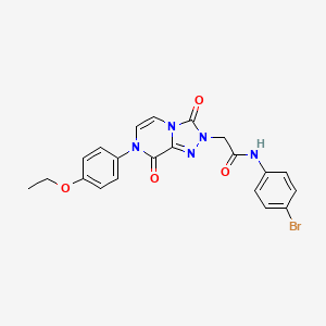 molecular formula C21H18BrN5O4 B3014195 N-(4-bromophenyl)-2-[7-(4-ethoxyphenyl)-3,8-dioxo-[1,2,4]triazolo[4,3-a]pyrazin-2-yl]acetamide CAS No. 946302-42-7