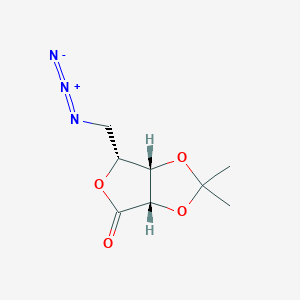 molecular formula C8H11N3O4 B030142 5-叠氮-5-脱氧-2,3-O-异丙亚烷基-D-来苏糖-1,4-内酯 CAS No. 122194-04-1