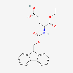molecular formula C22H23NO6 B3014238 Fmoc-L-Glu-OEt CAS No. 815619-35-3