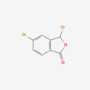 molecular formula C8H4Br2O2 B3014239 3,5-Dibromo-3H-isobenzofuran-1-one CAS No. 102126-70-5