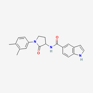 N-[1-(3,4-dimethylphenyl)-2-oxotetrahydro-1H-pyrrol-3-yl]-1H-indole-5-carboxamide