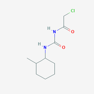 molecular formula C10H17ClN2O2 B3014246 3-(2-Chloroacetyl)-1-(2-methylcyclohexyl)urea CAS No. 885460-67-3