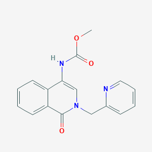 methyl N-[1-oxo-2-(2-pyridinylmethyl)-1,2-dihydro-4-isoquinolinyl]carbamate