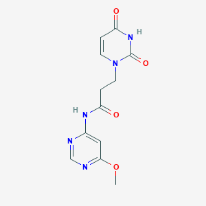 3-(2,4-dioxo-3,4-dihydropyrimidin-1(2H)-yl)-N-(6-methoxypyrimidin-4-yl)propanamide