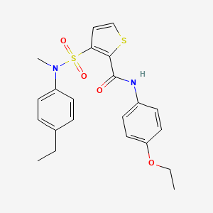 N-(4-ethoxyphenyl)-3-[(4-ethylphenyl)(methyl)sulfamoyl]thiophene-2-carboxamide