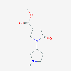 Methyl 5-oxo-1-pyrrolidin-3-ylpyrrolidine-3-carboxylate