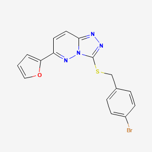3-((4-Bromobenzyl)thio)-6-(furan-2-yl)-[1,2,4]triazolo[4,3-b]pyridazine