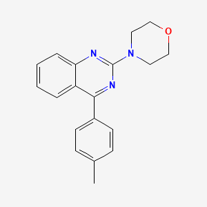 molecular formula C19H19N3O B3014343 4-(4-(对甲苯基)喹唑啉-2-基)吗啉 CAS No. 313405-44-6