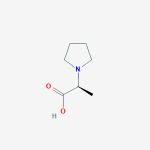 molecular formula C7H13NO2 B3014378 (S)-2-Pyrrolidin-1-yl-propionic Acid CAS No. 786627-71-2