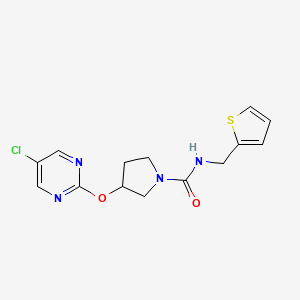 3-((5-chloropyrimidin-2-yl)oxy)-N-(thiophen-2-ylmethyl)pyrrolidine-1-carboxamide