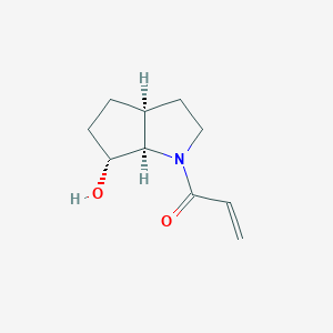 1-[(3As,6R,6aR)-6-hydroxy-3,3a,4,5,6,6a-hexahydro-2H-cyclopenta[b]pyrrol-1-yl]prop-2-en-1-one