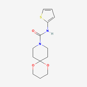 N-(thiophen-2-yl)-1,5-dioxa-9-azaspiro[5.5]undecane-9-carboxamide