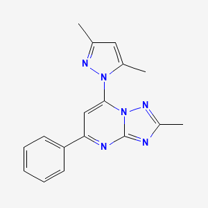 7-(3,5-Dimethylpyrazol-1-yl)-2-methyl-5-phenyl-[1,2,4]triazolo[1,5-a]pyrimidine