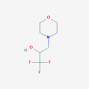 molecular formula C7H12F3NO2 B3014415 1,1,1-Trifluoro-3-morpholin-4-ylpropan-2-ol CAS No. 478068-15-4