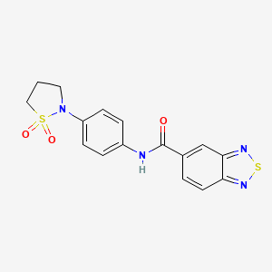 N-(4-(1,1-dioxidoisothiazolidin-2-yl)phenyl)benzo[c][1,2,5]thiadiazole-5-carboxamide
