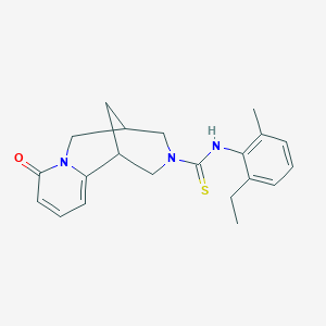 N-(2-ethyl-6-methylphenyl)-8-oxo-4,5,6,8-tetrahydro-1H-1,5-methanopyrido[1,2-a][1,5]diazocine-3(2H)-carbothioamide